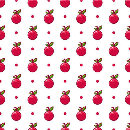 Seamless pattern with cherry. Vector illustration.のイラスト素材