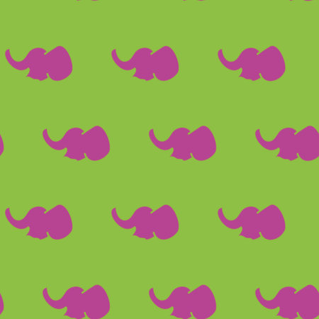 Pop color geometric elephant seamless patternのイラスト素材