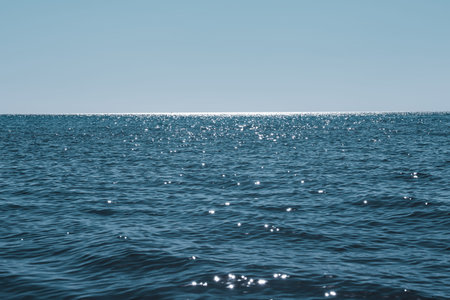 macro texture of the water surface, blue sea waves.