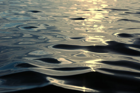 macro texture of the water surface, blue sea waves.