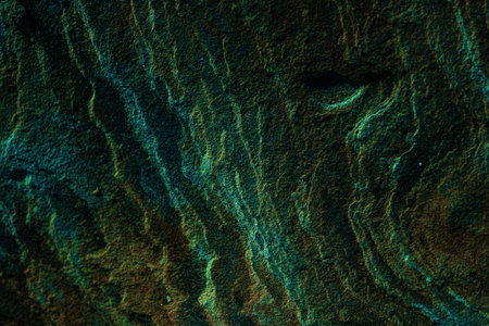 Stone textures. Dark orange banner. Colorful mountain texture. Close-up. Voluminous. Abstract rock...