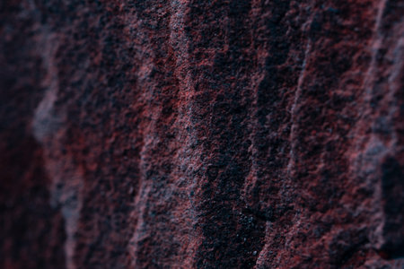 Stone textures. Dark orange banner. Colorful mountain texture. Close-up. Voluminous. Abstract rock...