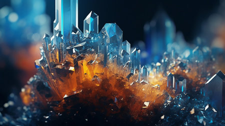 abstract fractal background. Creative digital art.の素材