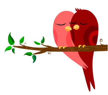 love birdsのイラスト素材