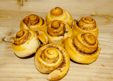 cinnamon rollsの写真素材
