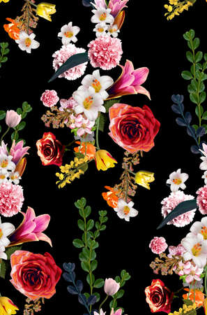 Vintage old flower backgrounds - vintage effect style picturesの写真素材