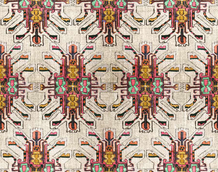 Tribal seamless colorful geometric pattern.の写真素材