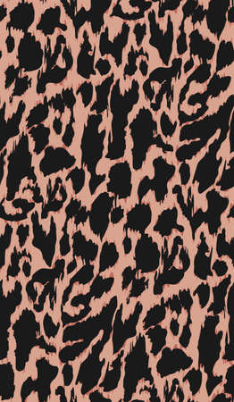 Seamless abstract leopard pattern. Textile design. African motif.のイラスト素材
