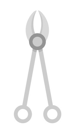 Dentists medical instrument. Dental nippers illustration in flat style.のイラスト素材
