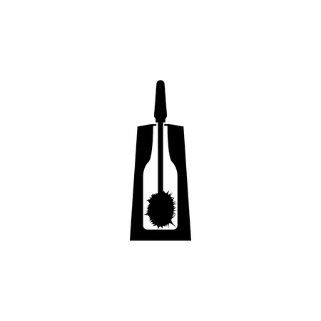 toilet brush icon. Bathroom and sauna element icon. Premium quality graphic design. Signs, outline symbols collection icon for websites, web design, mobile app, info graphics on white backgroundのイラスト素材