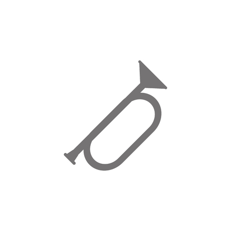 Horn con on white backgroundのイラスト素材