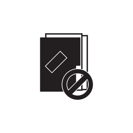 Text or file delete icon on white backgroundのイラスト素材