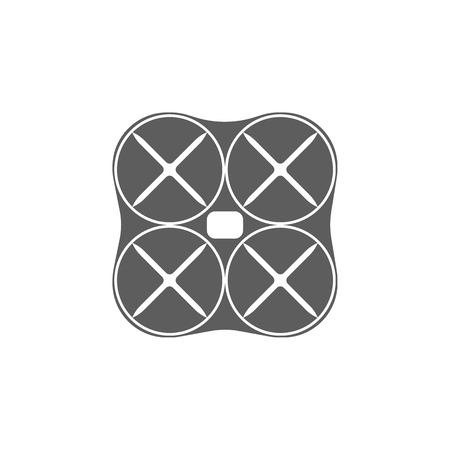 Elements of a controlled aircraft, drone element icon. Premium quality graphic design. Signs, outline symbols collection icon for websites, web design, mobile app on white background.のイラスト素材