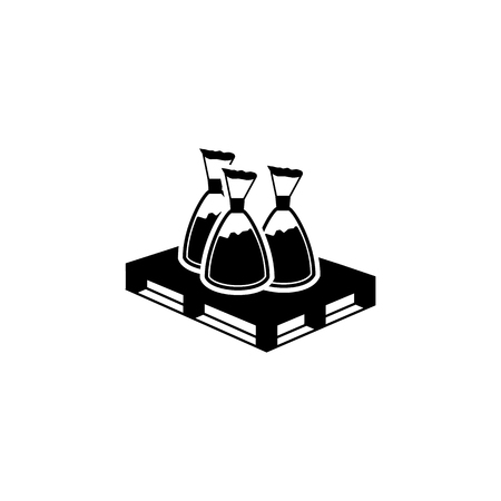 Construction sand icon. Elements of constraction icon. Premium quality graphic design. Signs and symbols collection icon for websites, web design, mobile app on white backgroundのイラスト素材