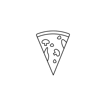Element of fast food for mobile concept and web apps. Thin line icon for website design and development, app development. Premium icon on white backgroundのイラスト素材