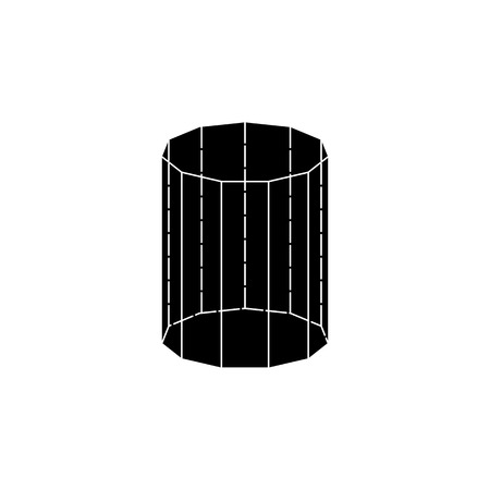 11-prism prism icon. Elements of Geometric figure icon for concept and web apps. Illustration icon for website design and development, app development. Premium icon on white background.のイラスト素材