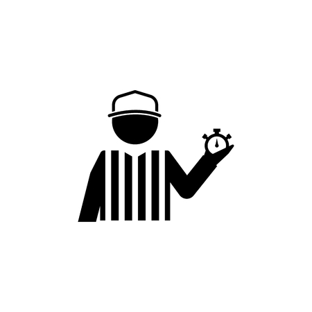 American football referee icon.Element of popular american football icon. Premium quality graphic design. Signs, symbols collection icon for websites, web design, on white background.のイラスト素材