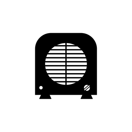 Thermowell, Elements of heating system Icon silhouette illustration on white background.のイラスト素材