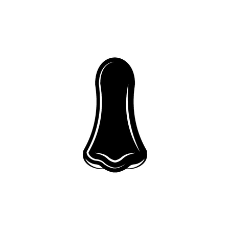 Human nose icon, element of body parts icon. Signs and symbols collection icon for websites, web design, mobile app on white background.のイラスト素材