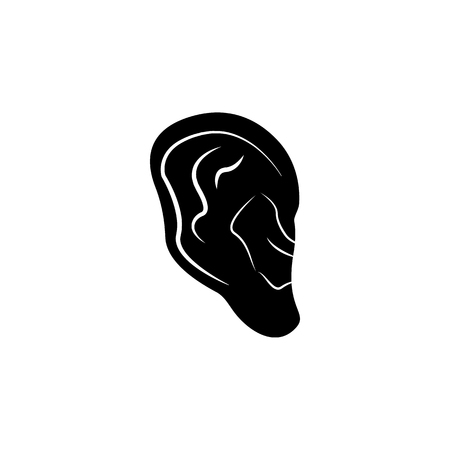 human ear icon. Element of body parts icon.のイラスト素材