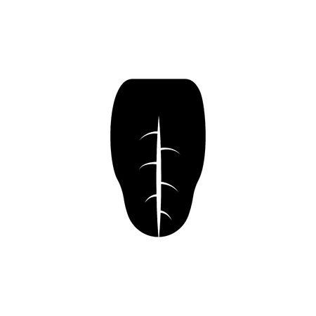 Human language icon. Element of body parts icon. Premium quality graphic design icon. Signs and symbols collection icon for websites, web design, mobile app on white backgroundのイラスト素材