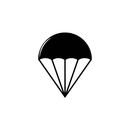 weapon, parachute icon. Element of military illustration. Signs and symbols icon for websites, web design, mobile app on white backgroundのイラスト素材