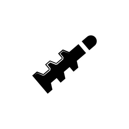 weapon, rocket icon. Element of military illustration. Signs and symbols icon for websites, web design, mobile app on white backgroundのイラスト素材