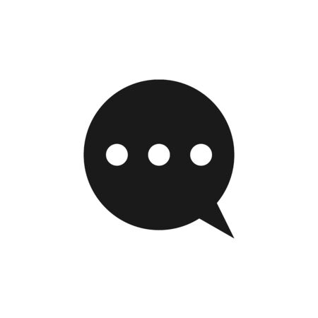 user communication bubble icon. Signs and symbols can be used for web, logo, mobile app, UI, UX on white backgroundのイラスト素材