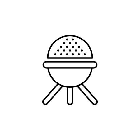 Travel barbecue outline icon. Elements of travel illustration icon. Signs and symbols can be used for web, logo, mobile app, UI, UX on white backgroundのイラスト素材