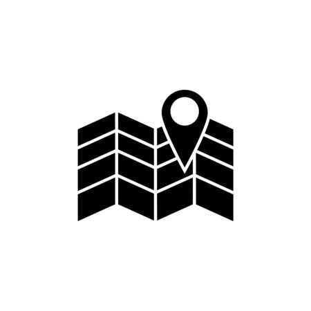 Map point icon on white backgroundのイラスト素材