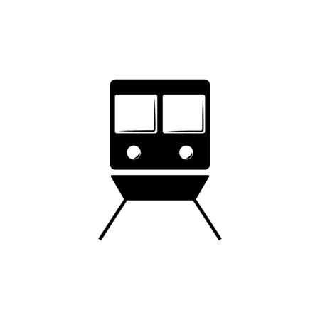 Train icon on white backgroundのイラスト素材