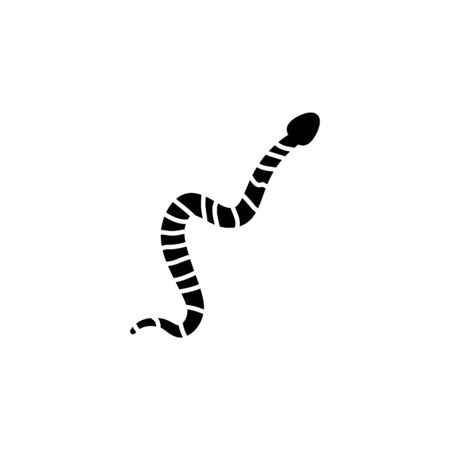 striped snake icon. Element of snake icon for mobile concept and web apps. Detailed striped snake icon can be used for web and mobile on white backgroundのイラスト素材