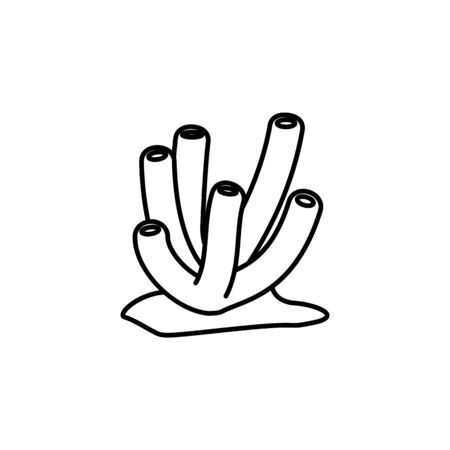 sea sponge icon.Element of popular sea animals icon. Premium quality graphic design. Signs, symbols collection icon for websites, web design, on white backgroundのイラスト素材