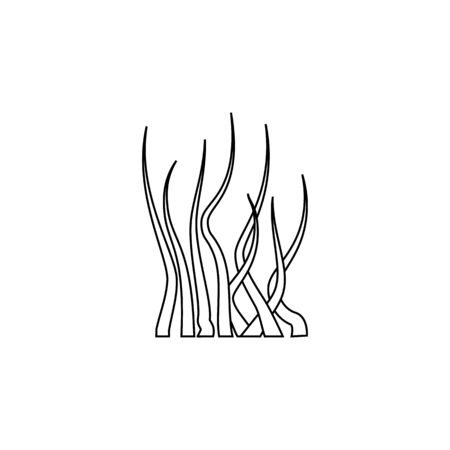 seaweed icon.Element of popular sea animals icon. Premium quality graphic design. Signs, symbols collection icon for websites, web design, on white backgroundのイラスト素材