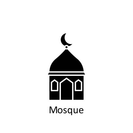 ramadan mosque icon. Element of Ramadan illustration icon. Muslim, Islam signs and symbols can be used for web, logo, mobile app, UI, UX on white backgroundのイラスト素材