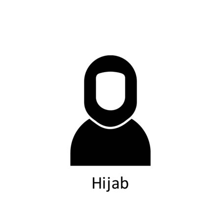 ramadan hijab icon. Element of Ramadan illustration icon. Muslim, Islam signs and symbols can be used for web, logo, mobile app, UI, UX on white backgroundのイラスト素材