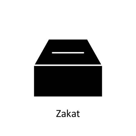 ramadan zakat icon. Element of Ramadan illustration icon. Muslim, Islam signs and symbols can be used for web, logo, mobile app, UI, UX on white backgroundのイラスト素材