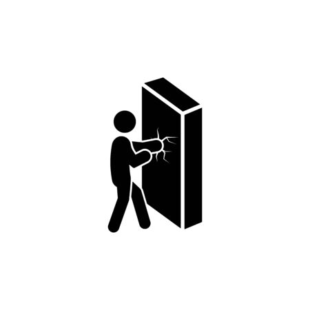 overcoming difficulties icon. Element of overcome challenge illustration. Signs and symbols collection icon for websites, web design, mobile ap on white background on white backgroundのイラスト素材