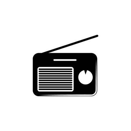 radio player icon. Element of music icon. Premium quality graphic design icon. Signs and symbols collection icon for websites, web design, mobile app on white backgroundのイラスト素材