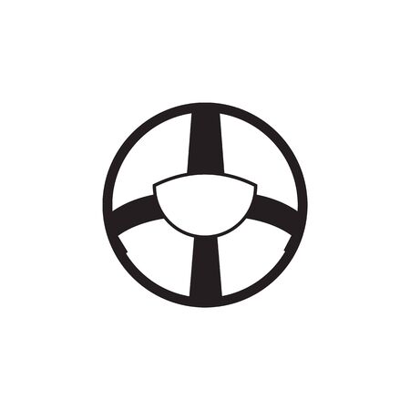 rudder icon. Monster trucks element icon. Premium quality graphic design icon. Baby Signs, outline symbols collection icon for websites, web design, mobile app on white backgroundのイラスト素材