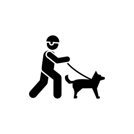 Helmet, action, gun, soldier, war military dog pictogram icon on white backgroundのイラスト素材