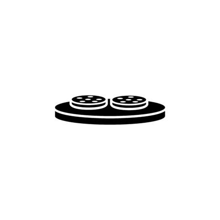 fried steak... illustration. Element of meat product icon for mobile concept and web apps. Isolated fried steak... icon can be used for web and mobile. Premium icon on white backgroundのイラスト素材
