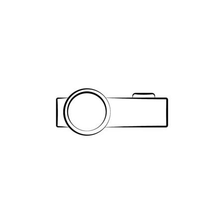 clock icon. Element of electrical devices icon. Premium quality graphic design. Signs,  symbols collection icon for websites, web design, mobile app on white background on white backgroundのイラスト素材