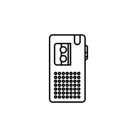 Dictaphone icon. Element of journalist for mobile concept and web apps illustration. Illustration for website design and development, app development on white backgroundのイラスト素材