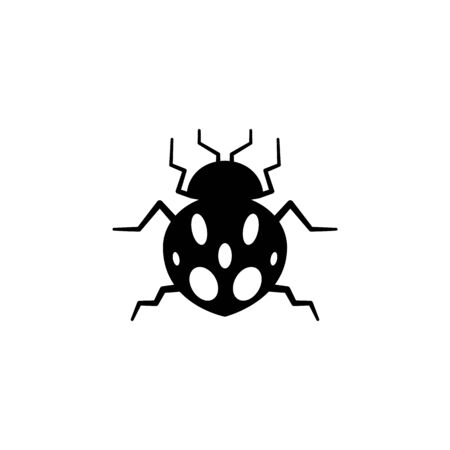 ladybug icon. Elements of insect icon. Premium quality graphic design. Signs and symbol collection icon for websites, web design, mobile app, info graphics on white backgroundのイラスト素材