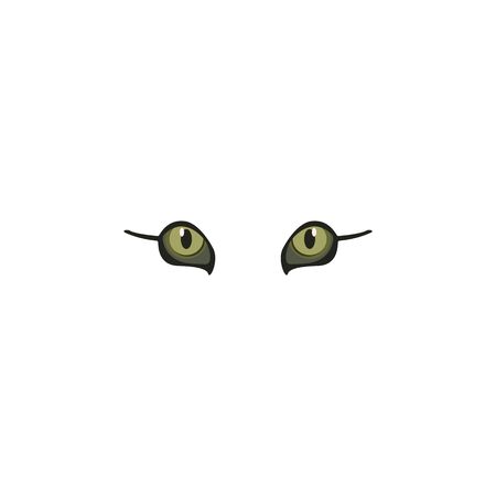 Animal eyes yellow color icon. Elements of eyes multi colored icons. Premium quality graphic design icon on white backgroundのイラスト素材