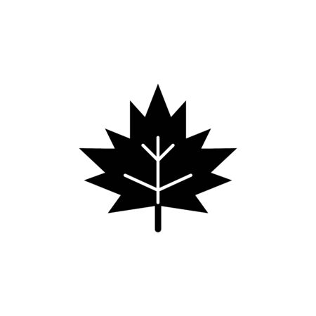 Autumn leaf icon. Element of ghost elements illustration. Thin line  illustration for website design and development, app development. Premium icon on white backgroundのイラスト素材