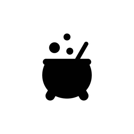 Cauldron with potion icon. Element of ghost elements illustration. Thin line  illustration for website design and development, app development. Premium icon on white backgroundのイラスト素材