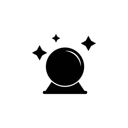 magic ball icon. Element of ghost elements illustration. Thin line  illustration for website design and development, app development. Premium icon on white backgroundのイラスト素材