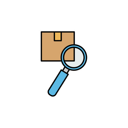 inspection line illustration icon. Signs and symbols can be used for web, logo, mobile app, UI, UXのイラスト素材